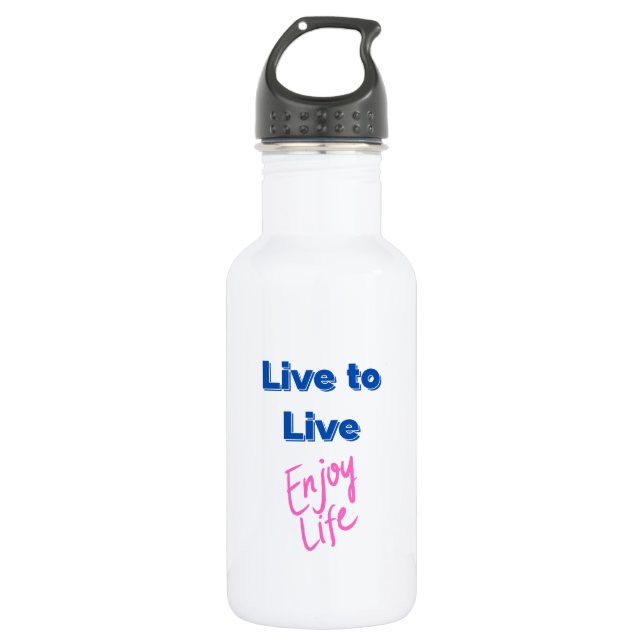 Enjoy Life Water Bottle Edelstahlflasche (Vorderseite)