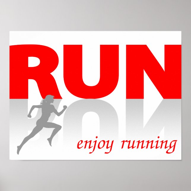 Enjoy running poster (Vorne)
