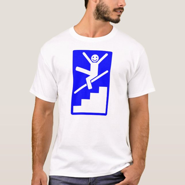 Enjoy schiebend hinunter Geländerdocken T-Shirt (Vorderseite)