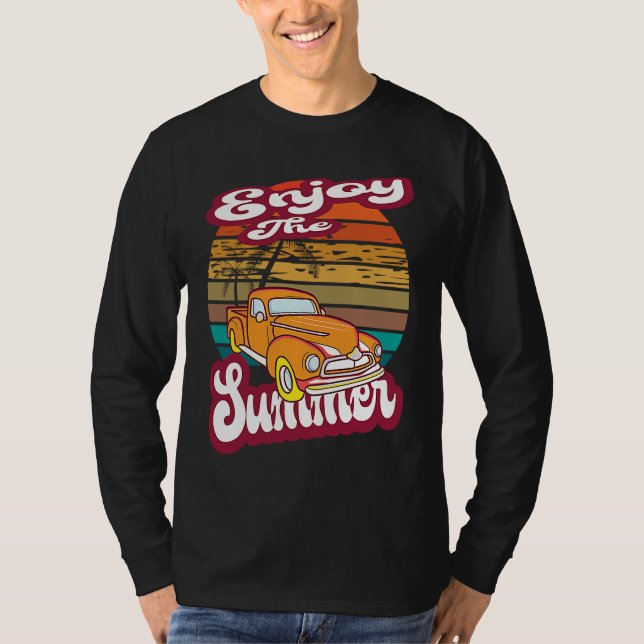 Enjoy The Summer Vibes Vacation Humorous Saying  1 T-Shirt (Vorderseite)