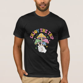 Enjoy the Trip – Psychedelic Mushroom Retro T-Shirt