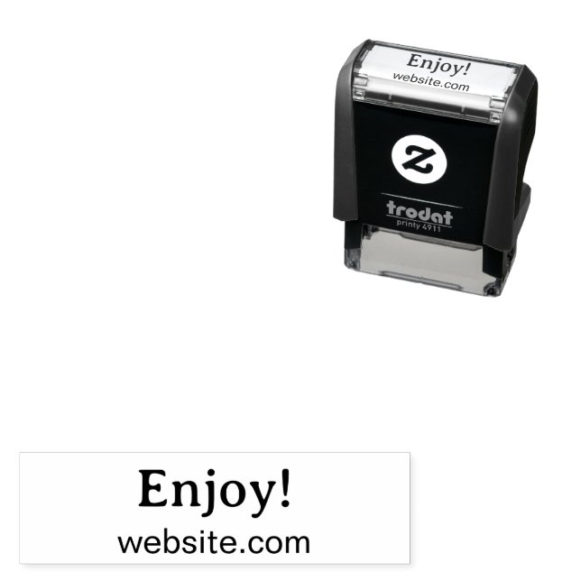 Enjoy! Website Business Product Packaging Template Permastempel (Beispiel)
