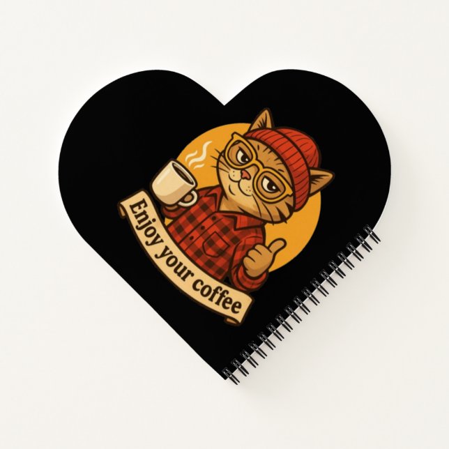 Enjoy Your Coffee Notizbuch (Rückseite)