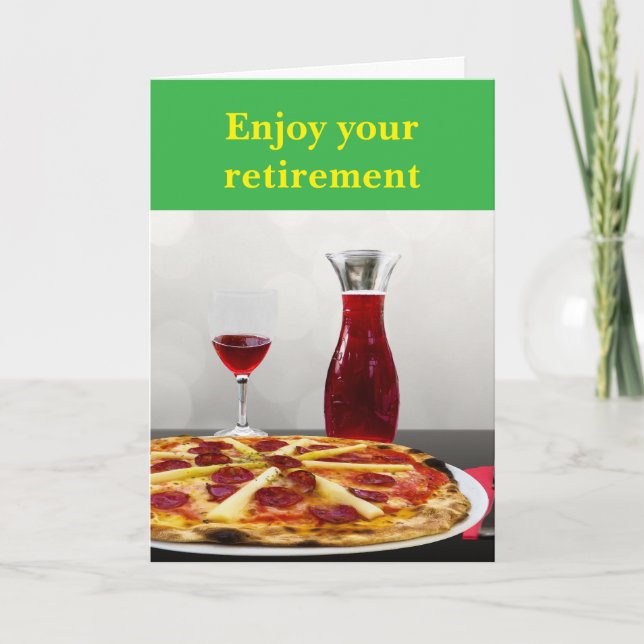 Enjoy your retirement. karte (Vorderseite)