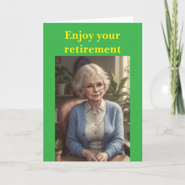 Enjoy your retirement. karte (Vorderseite)