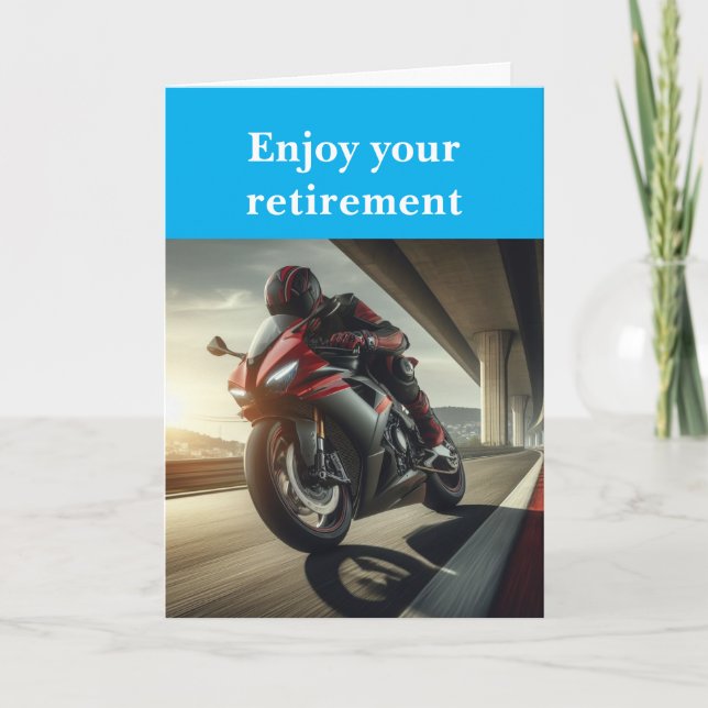 Enjoy your retirement. karte (Vorderseite)