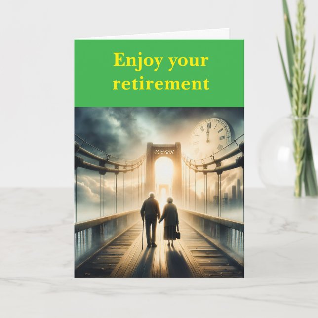 Enjoy your retirement. karte (Vorderseite)