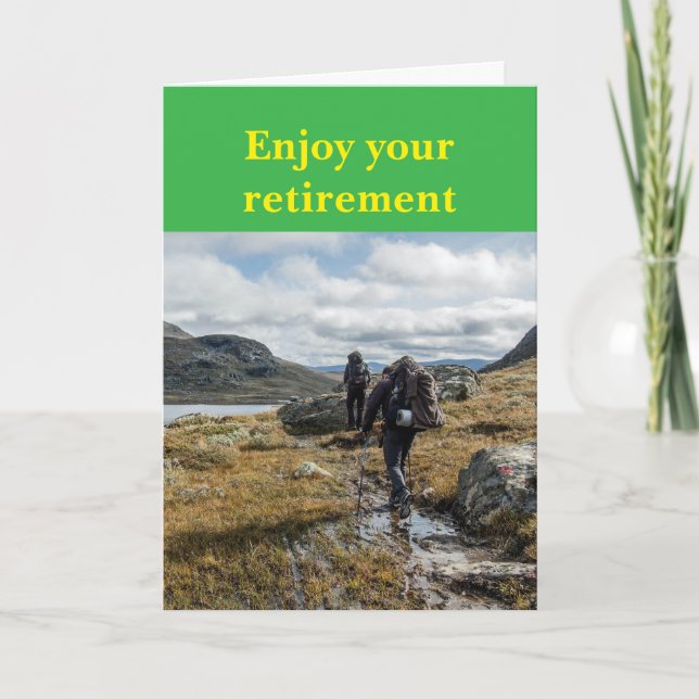 Enjoy your retirement. karte (Vorderseite)