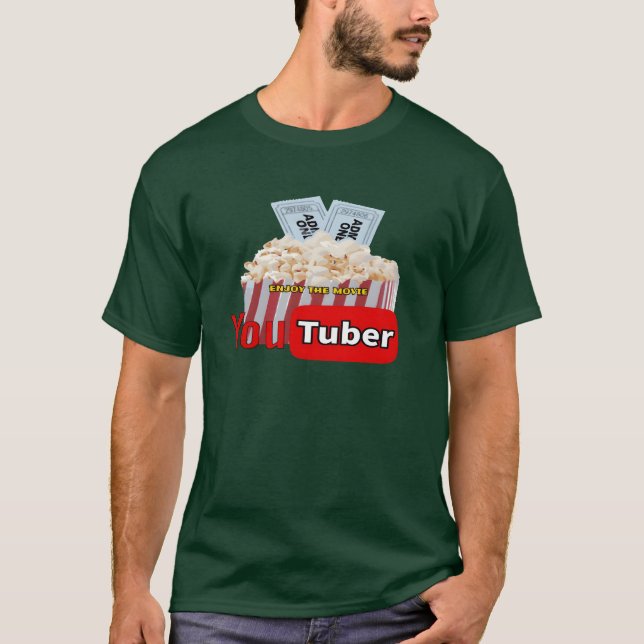 ENJOYHE MOVIE Popcorn Familie T-Shirt (Vorderseite)
