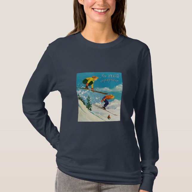 Enjoying Ski T-Shirt (Vorderseite)