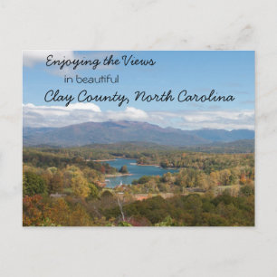 Enjoying the Views in Clay County, North Carolina Postkarte