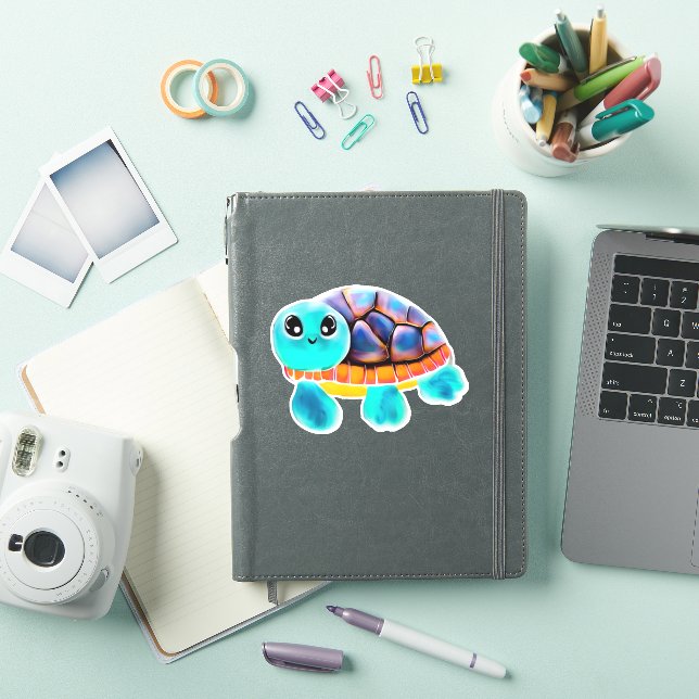 Enkaustische Malschildkröte Copy Aufkleber (iPad Hülle)