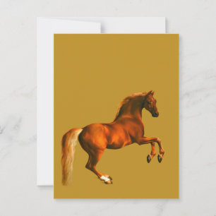 Enkel des Godolphin Arabian ... auf Gold Postkarte