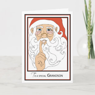 Enkel Jolly Old St Nick Feiertagskarte