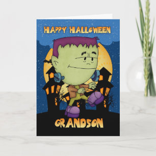 Enkelhalloween-Karte mit dem stampfenden frankie Karte