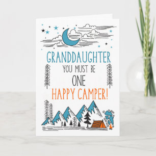Enkelin Sommercamp Eine glückliche Camperin Karte