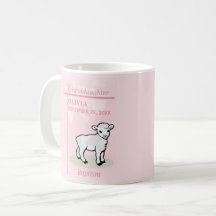 Enkelin Taufe Rosa Girl Lamm Name und Datum
