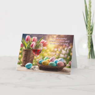 Enkelin und Schwiegersohn Ostern Ehefrau Feiertagskarte