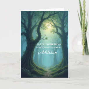 Enkelin zum verzauberten 12. Geburtstag Karte