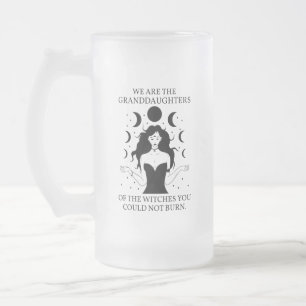 Enkelinnen der Hexen, die Ihr nicht verbrennen kon Mattglas Bierglas