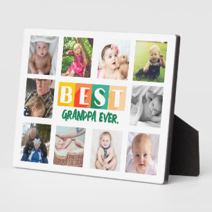 Enkelkinder Foto-Collage Bester Opa Ever Geschenk Fotoplatte