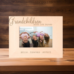 Enkelkinder machen das Leben großartig Foto Geätzte Rahmen
