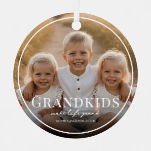 Enkelkinder machen das Leben großartig Großelternt Ornament Aus Metall