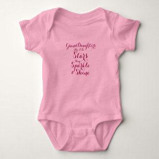 Enkeltöchter sind wie Sterne Pink Mauve Baby Strampler