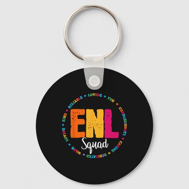 Enl Squad Teacher English New Language Squad Team  Schlüsselanhänger (Vorderseite)