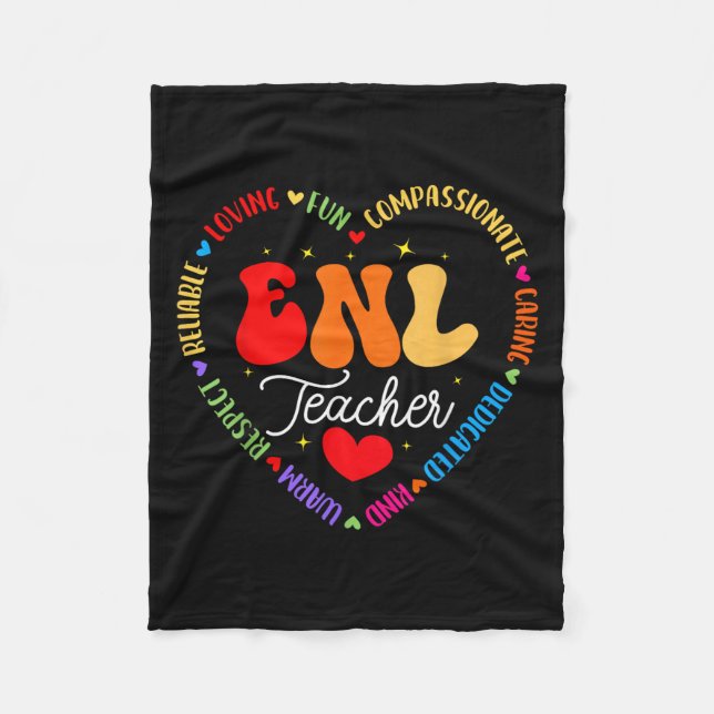 Enl Teacher Squad English New Language Squad Crew Fleecedecke (Vorderseite)