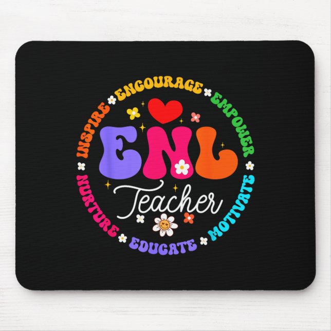 Enl Teacher Squad English New Language Squad Crew  Mousepad (Vorne)