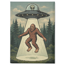 Enlèvement d'Aliens de Bigfoot Magnet