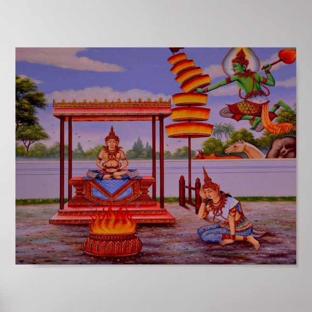 enlightened Buddha poster (Vorne)