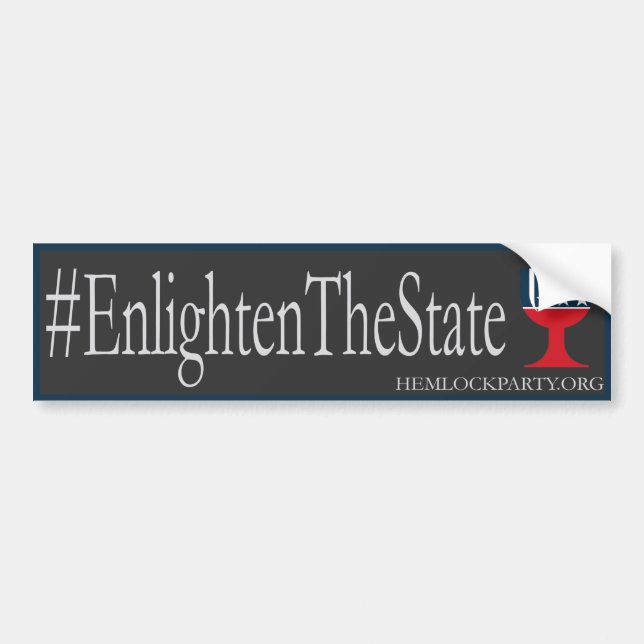 #EnlightenTheState - Dunkelheit Autoaufkleber (Vorne)