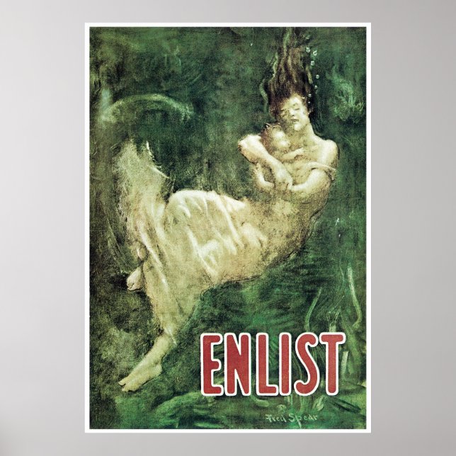 Enlist ~ Lusitania Tragedy Poster (Vorne)
