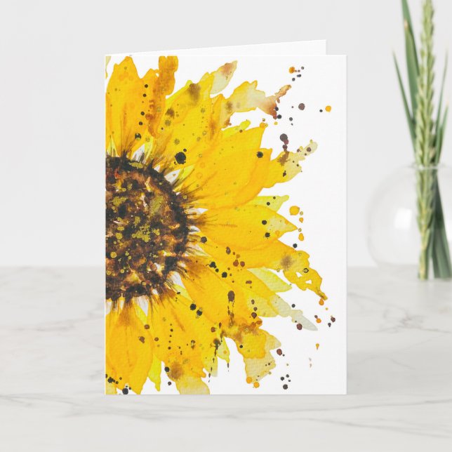 EnmutigenMe Sonnenblumenkarte Karte (Vorderseite)