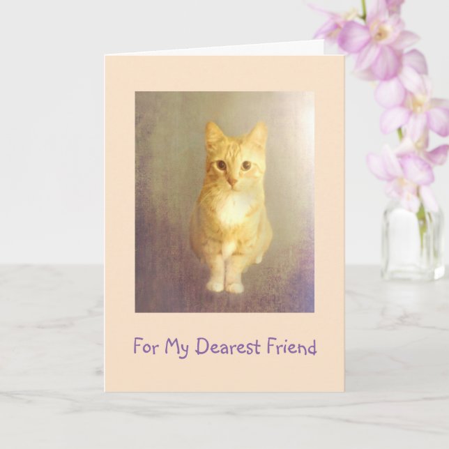 Enmutigung eines Freundes zum Krebs Karte (Orchidee)