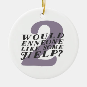 Enneagram 2 Weihnachtsverzierung Keramik Ornament