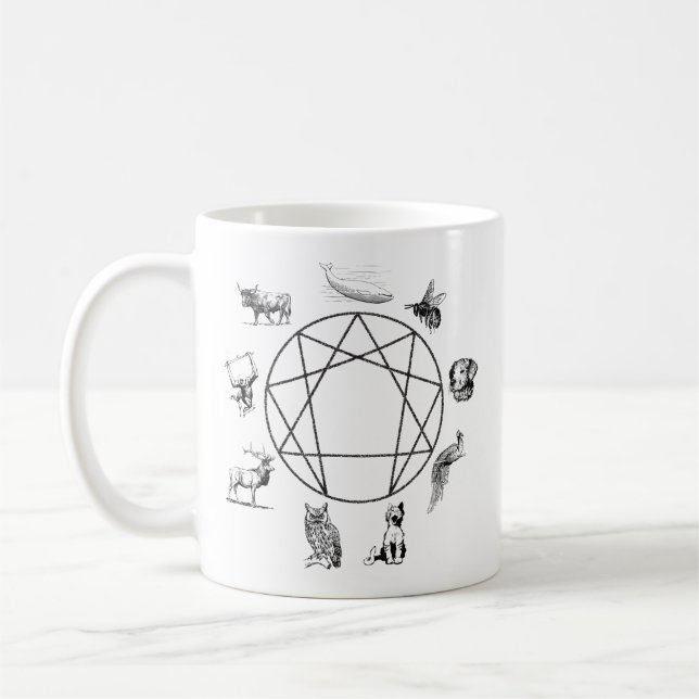 Enneagram Tier-Tasse Kaffeetasse (Links)