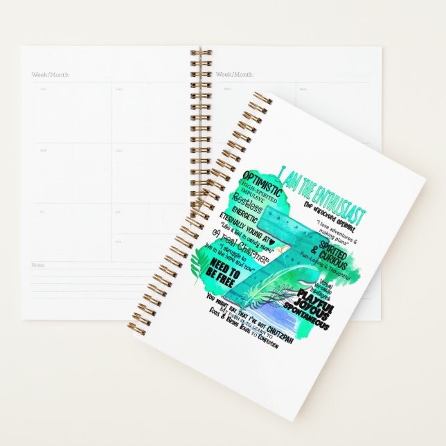 Enneagram Type 7 - Je Suis L'Enthousiaste (Devant avec enveloppe)