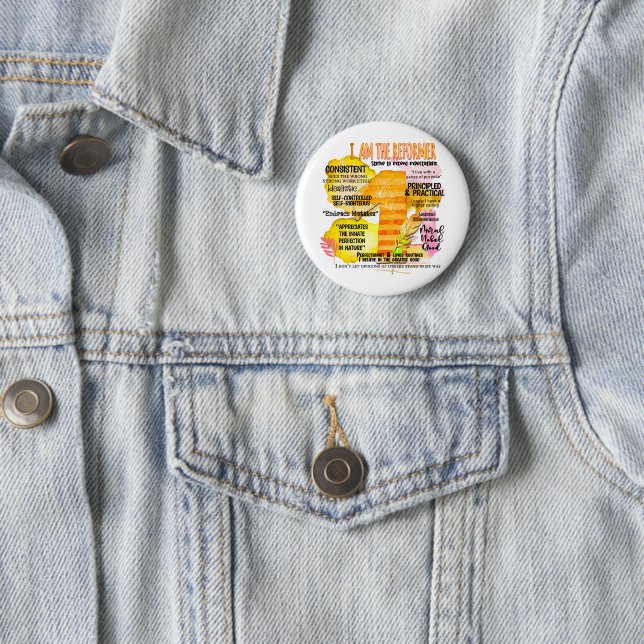 Enneagramm Typ 1 - Ich bin der Reformer Button (Beispiel)