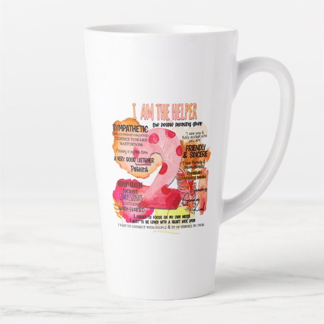 Enneagramm Typ 2 - Ich bin der Helfer Milchtasse (Rechts)