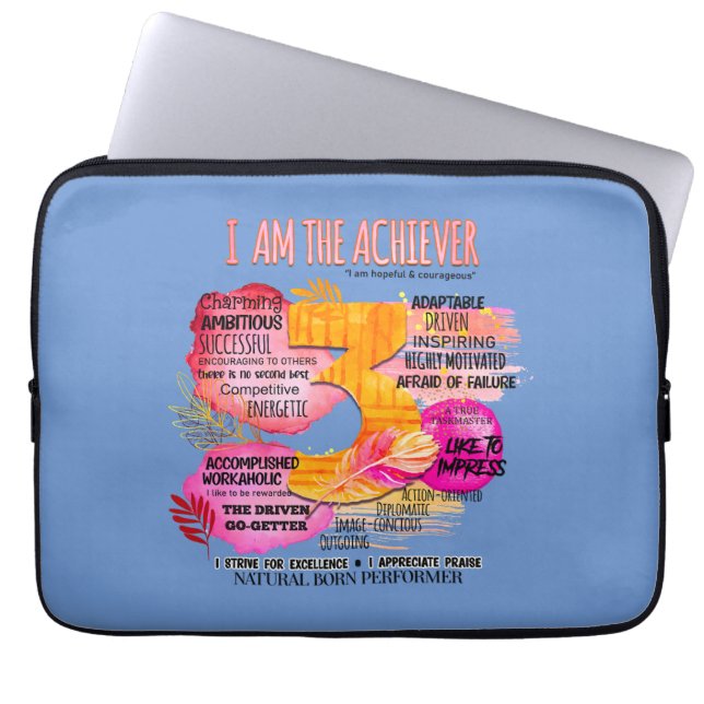 Enneagramm Typ 3 - Ich bin der Achiever Laptopschutzhülle (Vorderseite)