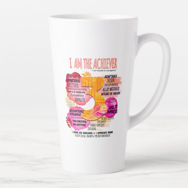 Enneagramm Typ 3 - Ich bin der Achiever Milchtasse (Rechts)