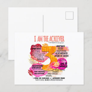 Enneagramm Typ 3 - Ich bin der Achiever Postkarte