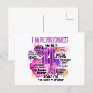 Enneagramm Typ 4 - Ich bin der Individualist Postkarte