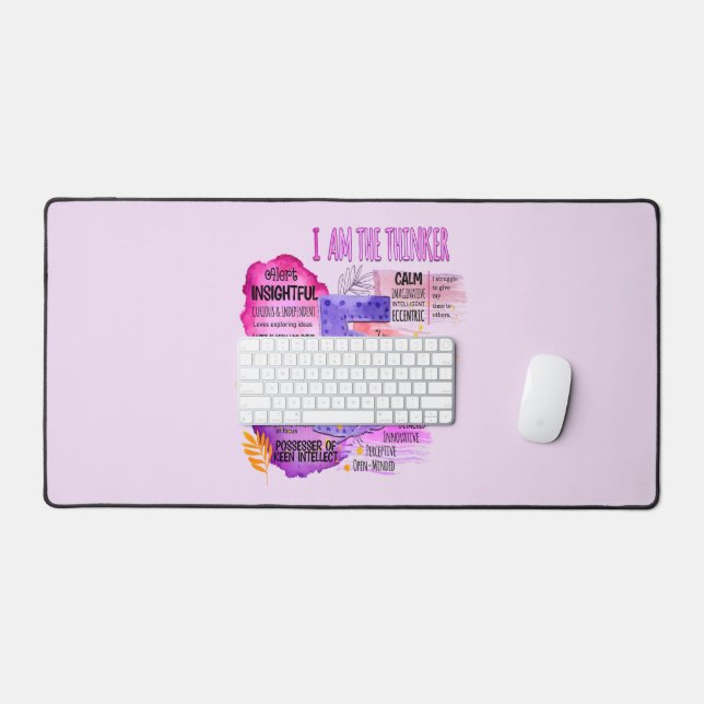 Enneagramm Typ 5 - Ich bin der Denker Schreibtischunterlage (Tastatur & Maus)