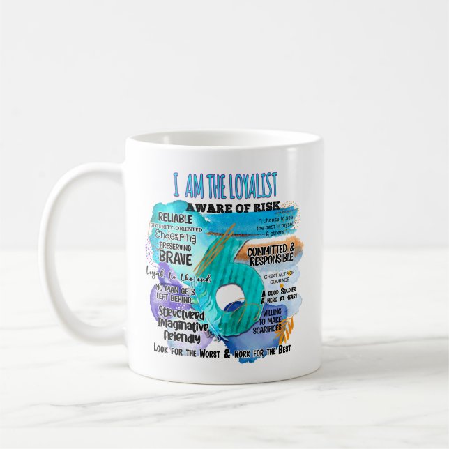 Enneagramm Typ 6 - Ich bin Loyalist Kaffeetasse (Links)