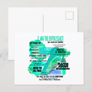 Enneagramm Typ 7 - Ich bin der Enthusiast Postkarte
