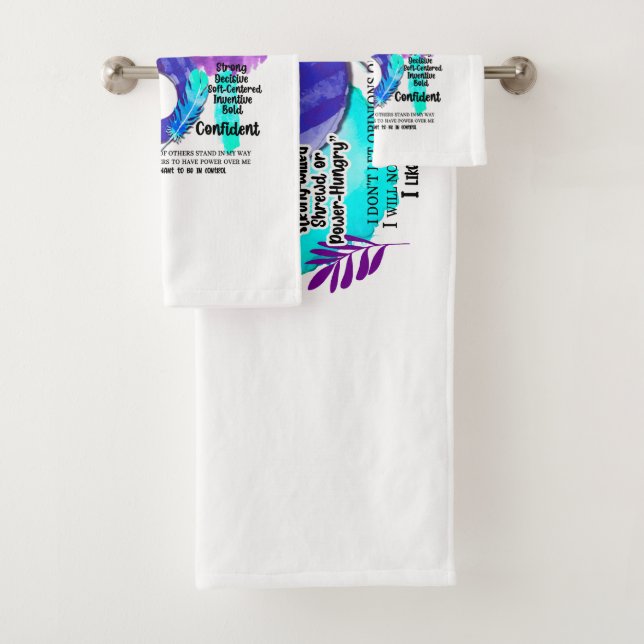 Enneagramm Typ 8 - Ich bin der Challenger Badhandtuch Set (Insitu)